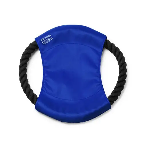 frisbee para mascotas con tejido central de rpet y cuerda de algodón ref an1025 - Royal Royal