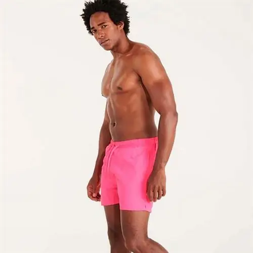 BAÑADOR CON BOLSILLOS AQUA REF BN6716 ROLY - Rosa Fluor