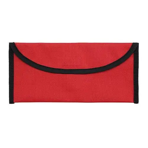 portadocumentos de viaje con cierre de velcro y práctica trabilla para cinturón ref bo7518 - Rojo