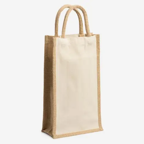 BOLSA DE YUTE LAMINADO Y ALGODÓN LOIRE REF BO7613 ROLY - Crudo