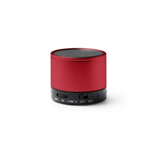 altavoz inalámbrico fabricado en aluminio reciclado y cuerpo en distintos colores ref bs1062 - Rojo