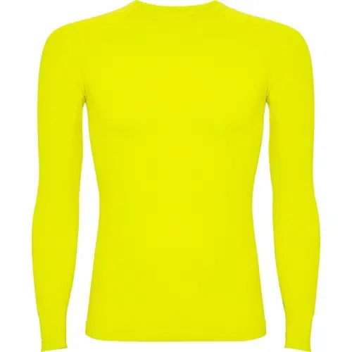 CAMISETA TÉRMICA PRIME REF CA0365 ROLY - Amarillo Fluor
