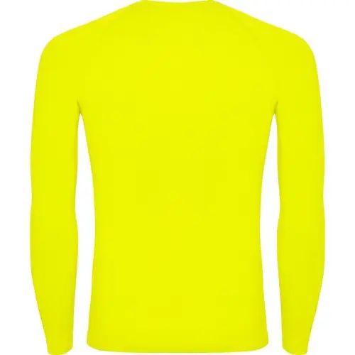 CAMISETA TÉRMICA PRIME REF CA0365 ROLY - Back Amarillo Fluor