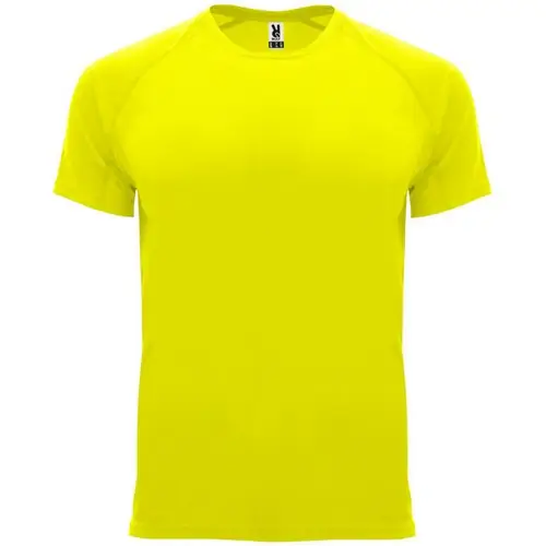 CAMISETA TÉCNICA DE MANGA CORTA BAHRAIN REF CA0407 ROLY - Amarillo Fluor