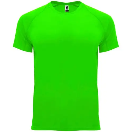 CAMISETA TÉCNICA DE MANGA CORTA BAHRAIN REF CA0407 ROLY - Verde Fluor