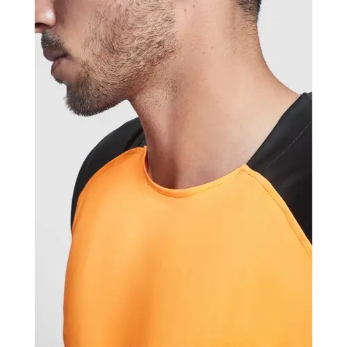 CAMISETA TÉCNICA TRANSPIRABLE BUGATTI REF CA6399 ROLY - 02 Naranja Fluor Negro