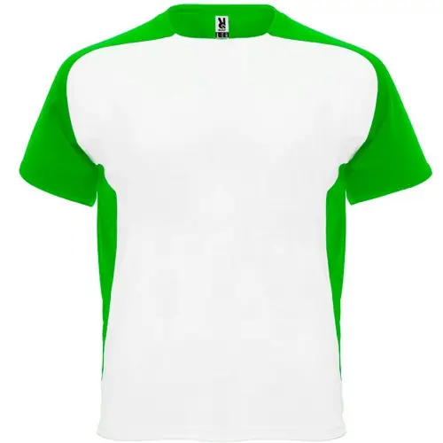 CAMISETA TÉCNICA TRANSPIRABLE BUGATTI REF CA6399 ROLY - Blanco Verde Helecho