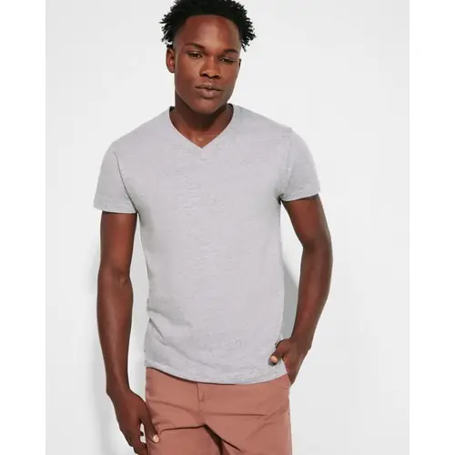 CAMISETA PICO MANGA CORTA TUBULAR SAMOYEDO REF CA6503 - Gris Vigore