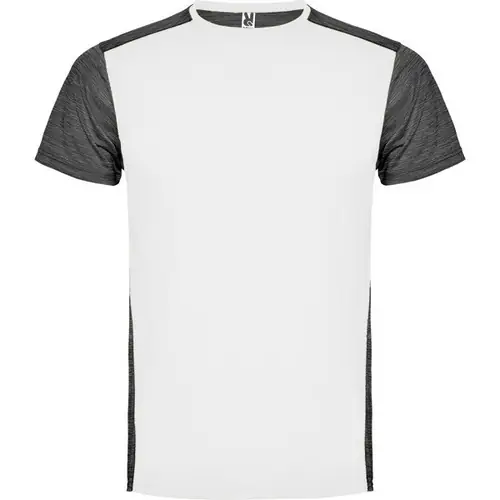 CAMISETA TÉCNICA DE MANGA CORTA ZOLDER REF CA6653 ROLY - Blanco Negro Vigore