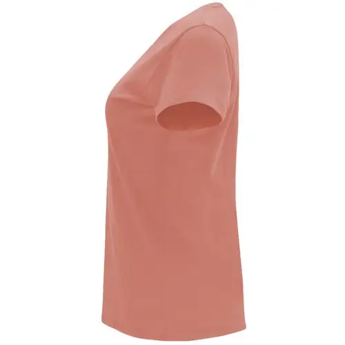 CAMISETA DE MANGA CORTA ENTALLADA CAPRI REF CA6683 - Left Naranja Clay
