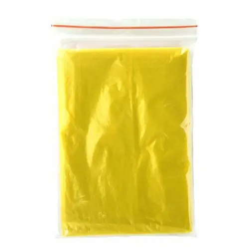 PONCHO PARA LLUVIA TRANSPARENTE SHAKA REF CB5601 ROLY - Amarillo
