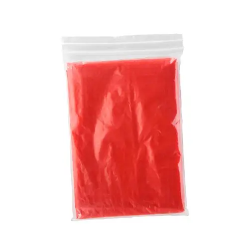 PONCHO PARA LLUVIA TRANSPARENTE SHAKA REF CB5601 ROLY - Back Rojo