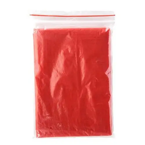 PONCHO PARA LLUVIA TRANSPARENTE SHAKA REF CB5601 ROLY - Rojo