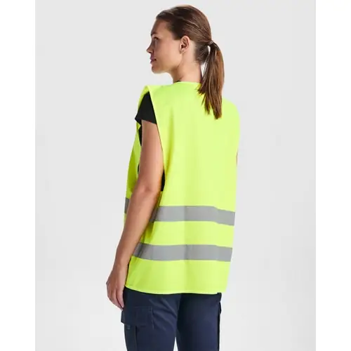 CHALECO ALTA VISIBILIDAD CUELLO PICO SIRIO REF CC5063 - 02 Amarillo Fluor