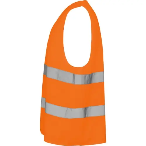 CHALECO ALTA VISIBILIDAD CUELLO PICO SIRIO REF CC5063 - Left Naranja Fluor