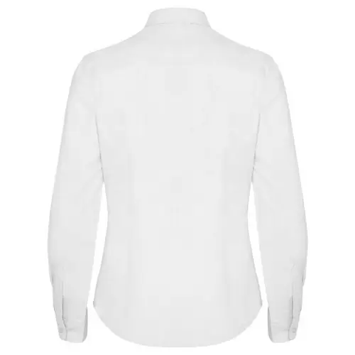 CAMISA DE MANGA LARGA ENTALLADA OXFORD WOMAN REF CM5068 - Back Blanco