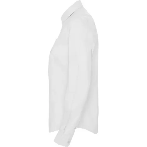 CAMISA DE MANGA LARGA ENTALLADA OXFORD WOMAN REF CM5068 - Left Blanco