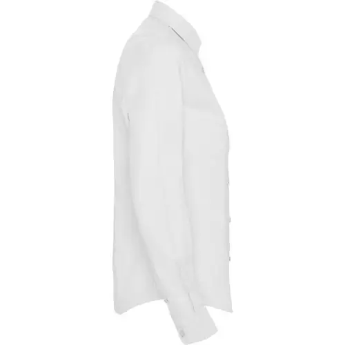 CAMISA DE MANGA LARGA ENTALLADA OXFORD WOMAN REF CM5068 - Right Blanco
