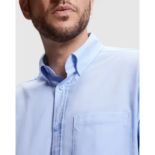CAMISA DE HOMBRE OXFORD REF CM5507 ROLY - 01 Celeste