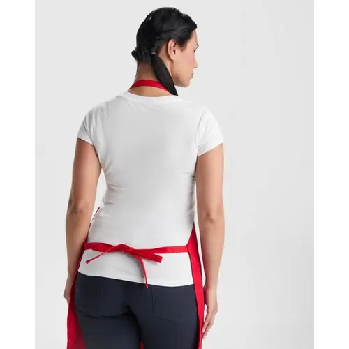 DELANTAL LARGO DE SARGA: RAMSAY REF DE9128 ROLY - 01 Rojo