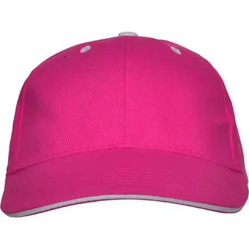 GORRA 6 PANELES CON SÁNDWICH CONTRASTE PANEL REF GO7008 - Fucsia
