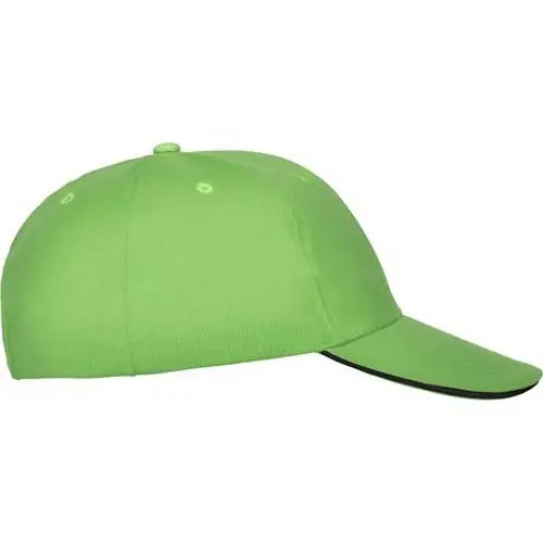 GORRA 6 PANELES CON SÁNDWICH CONTRASTE PANEL REF GO7008 - Right Verde Oasis