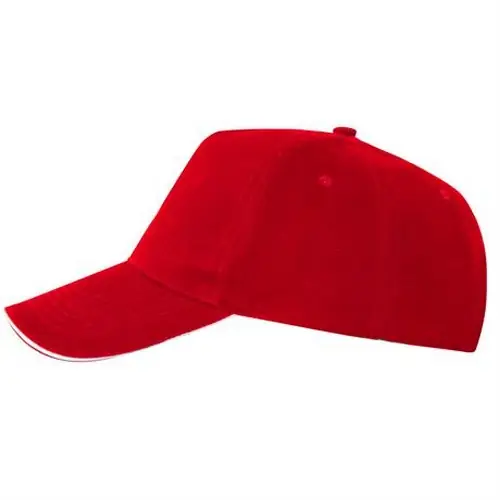 GORRA CON SÁNDWICH A CONTRASTE ERIS REF GO7019 ROLY - Left Rojo