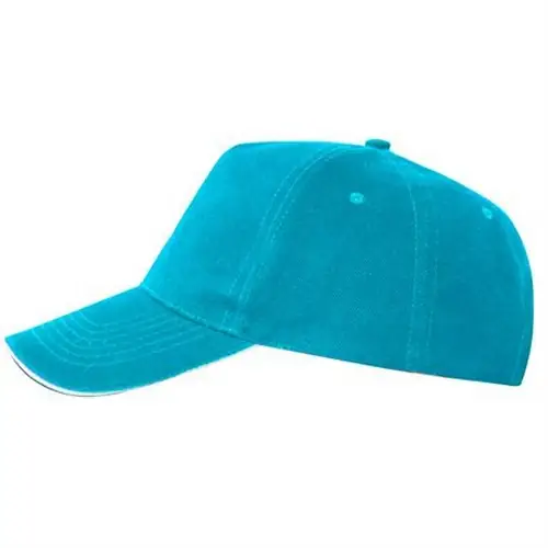GORRA CON SÁNDWICH A CONTRASTE ERIS REF GO7019 ROLY - Left Turquesa