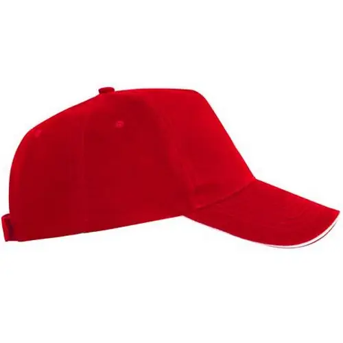 GORRA CON SÁNDWICH A CONTRASTE ERIS REF GO7019 ROLY - Right Rojo
