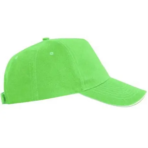 GORRA CON SÁNDWICH A CONTRASTE ERIS REF GO7019 ROLY - Right Verde Helecho