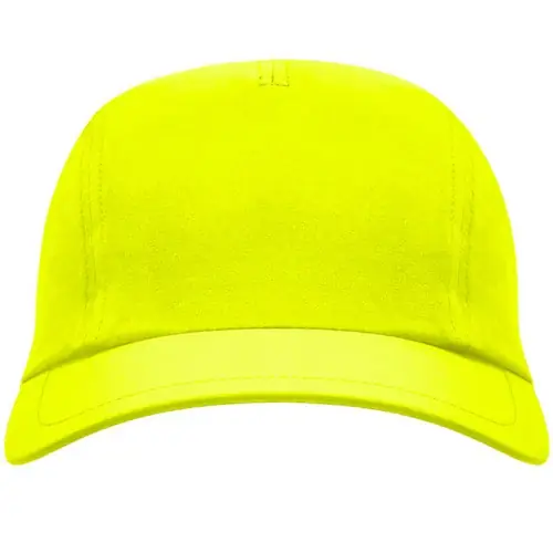 GORRA TÉCNICA DE TRES PANELES MERCURY REF GO7020 ROLY - Back Amarillo Fluor