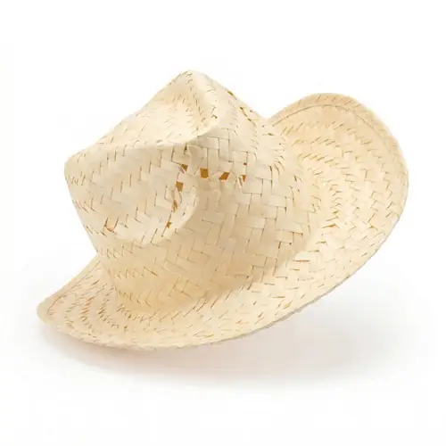 sombrero elaborado de forma artesanal en paja natural ref go7062 - Crudo