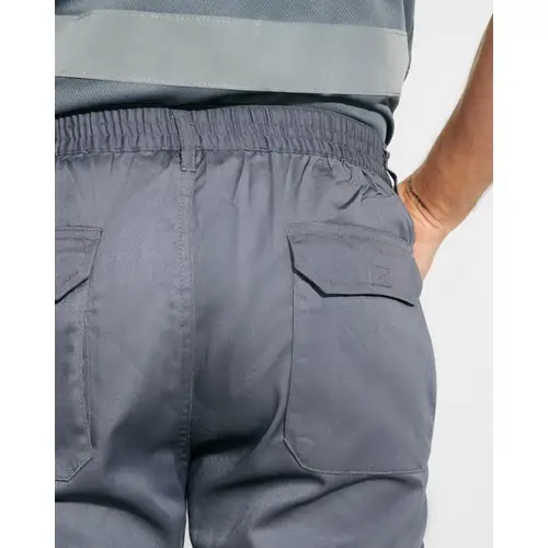 PANTALÓN MULTIBOLSILLOS DE VERANO AV NAOS REF HV9300 - 04 Plomo Amarillo Fluor