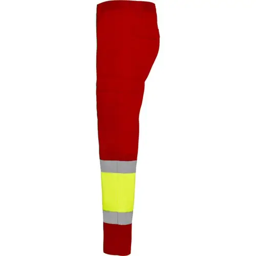 PANTALÓN MULTIBOLSILLOS DE VERANO AV NAOS REF HV9300 - Left Rojo Laboral Amarillo Fluor