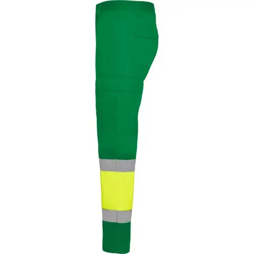 PANTALÓN MULTIBOLSILLOS DE VERANO AV NAOS REF HV9300 - Left Verde Jardin Amarillo Fluor