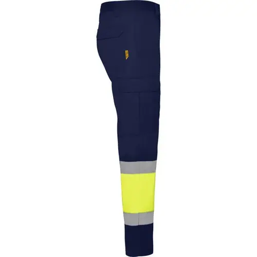 PANTALÓN MULTIBOLSILLOS DE VERANO AV NAOS REF HV9300 - Right Marino Amarillo Fluor