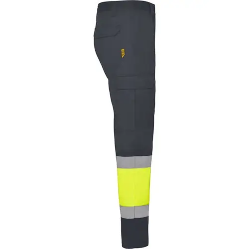 PANTALÓN MULTIBOLSILLOS DE VERANO AV NAOS REF HV9300 - Right Plomo Amarillo Fluor