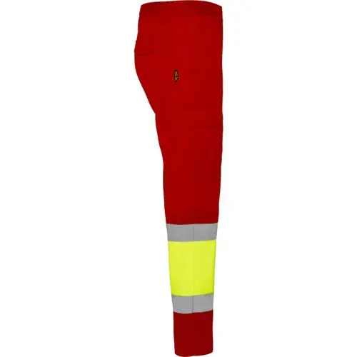 PANTALÓN MULTIBOLSILLOS DE VERANO AV NAOS REF HV9300 - Right Rojo Laboral Amarillo Fluor
