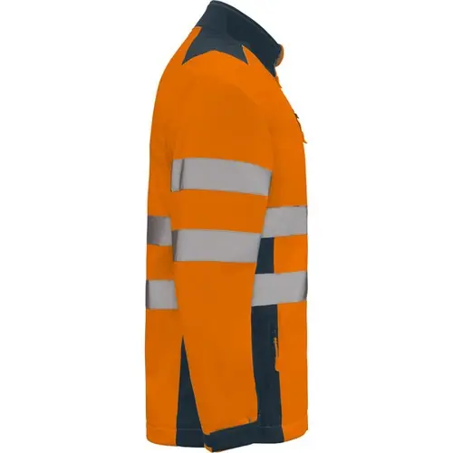 SOFTSHELL BICOLOR ALTA VISIBILIDAD ANTARES REF HV9303 - Right Marino Naranja Fluor