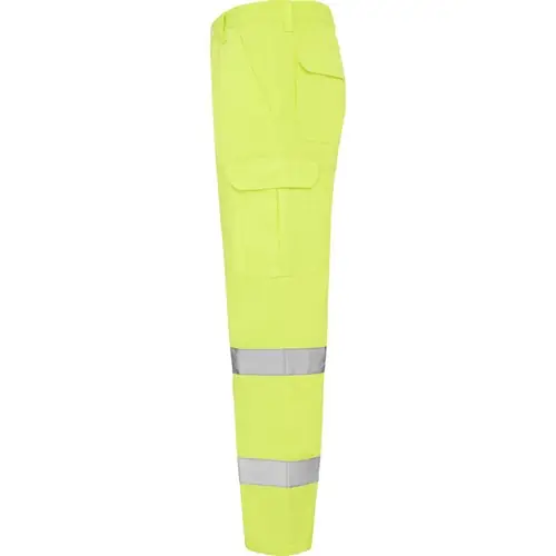 PANTALÓN LARGO DE ALTA VISIBILIDAD ALFA REF HV9309 - Left Amarillo Fluor