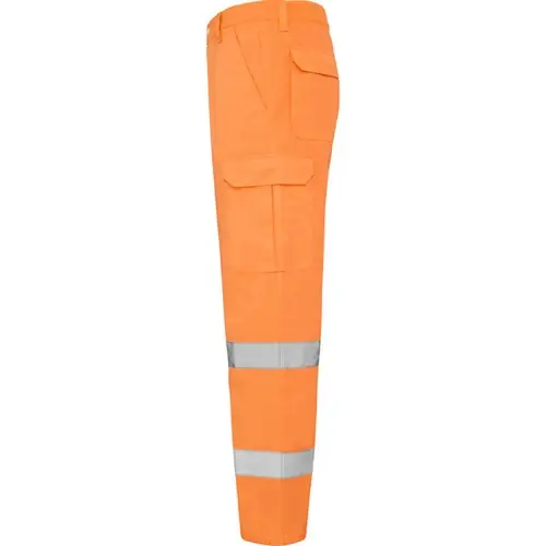 PANTALÓN LARGO DE ALTA VISIBILIDAD ALFA REF HV9309 - Left Naranja Fluor