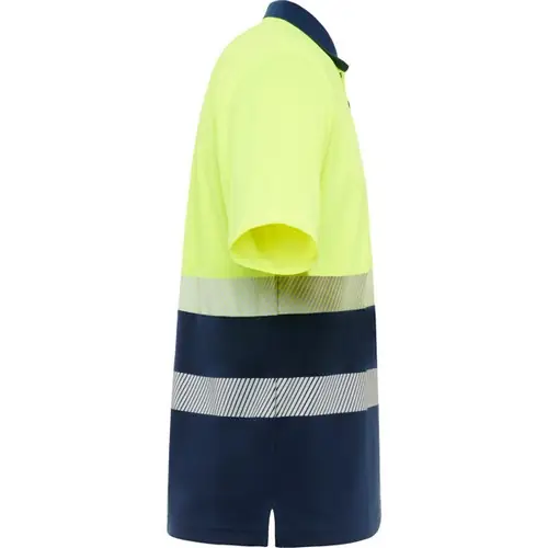POLO TÉCNICO AV EN MANGA CORTA VEGA REF HV9315 ROLY - Right Marino Amarillo Fluor