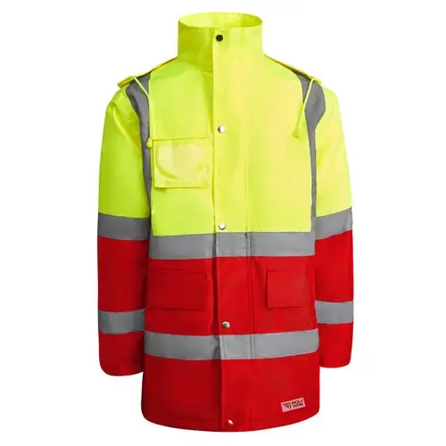 COMPRAR AV PARKA MERAK REF HV9320 - Back Rojo Laboral Amarillo Fluor