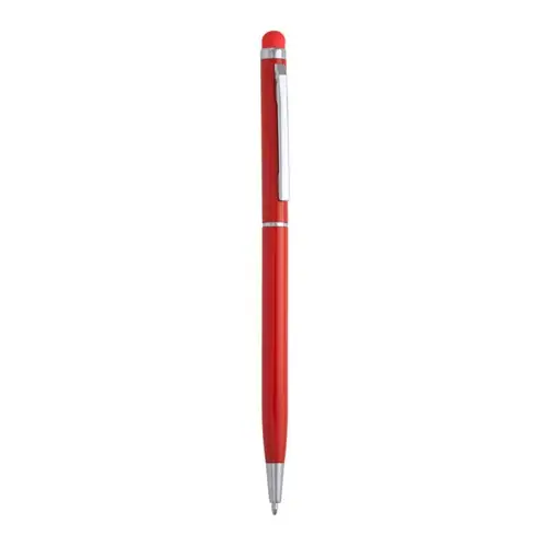 BOLÍGRAFO ALUMINIO CON PUNTERO TÁCTIL BAUME REF HW8005 - Back Rojo