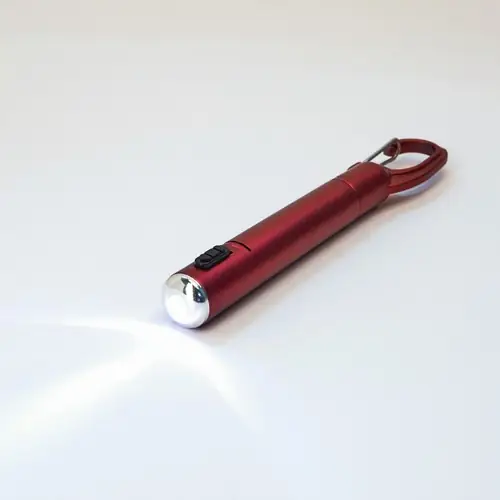 BOLÍGRAFO CON LINTERNA DE LUZ LED ARAYA REF HW8023 - 01 Rojo