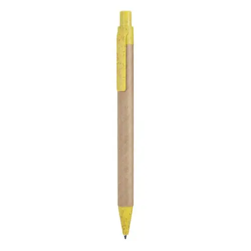 BOLÍGRAFO EN CARTÓN RECICLADO GROVE REF HW8029 ROLY - Amarillo Amarillo