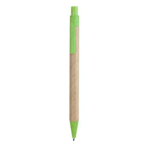 BOLÍGRAFO EN CARTÓN RECICLADO GROVE REF HW8029 ROLY - Right Verde Oasis
