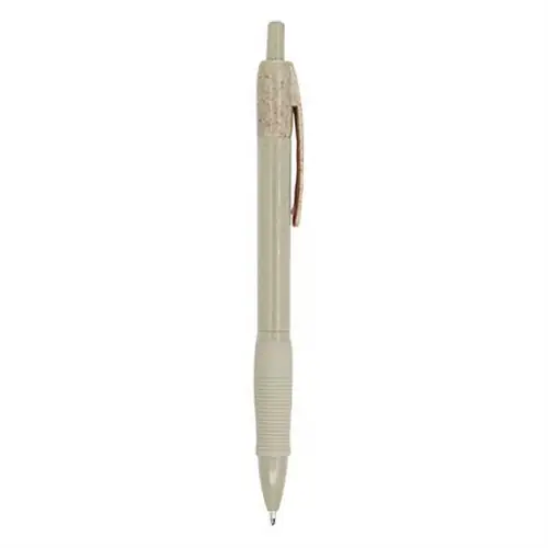 BOLÍGRAFO PULSADOR DE FIBRA DE TRIGO HANA REF HW8032 - Left Crudo