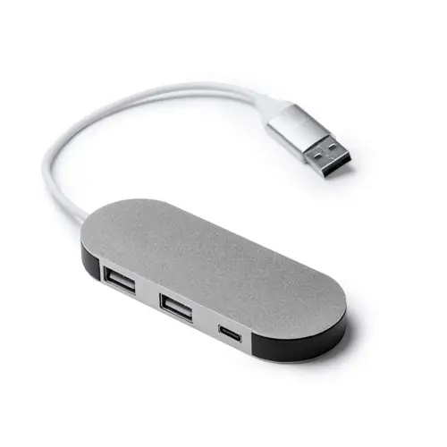 puerto usb realizado en aluminio reciclado ref ia1202 - Plata