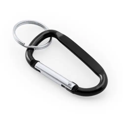 llavero mosquetón de aluminio para sujetar objetos ref ko4073 - Negro Negro